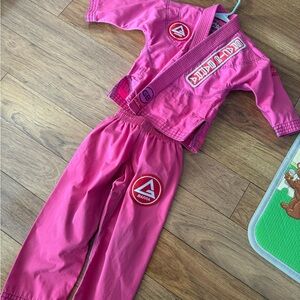 Kids Pink Martial Arts Gracie Barra Gi Y1